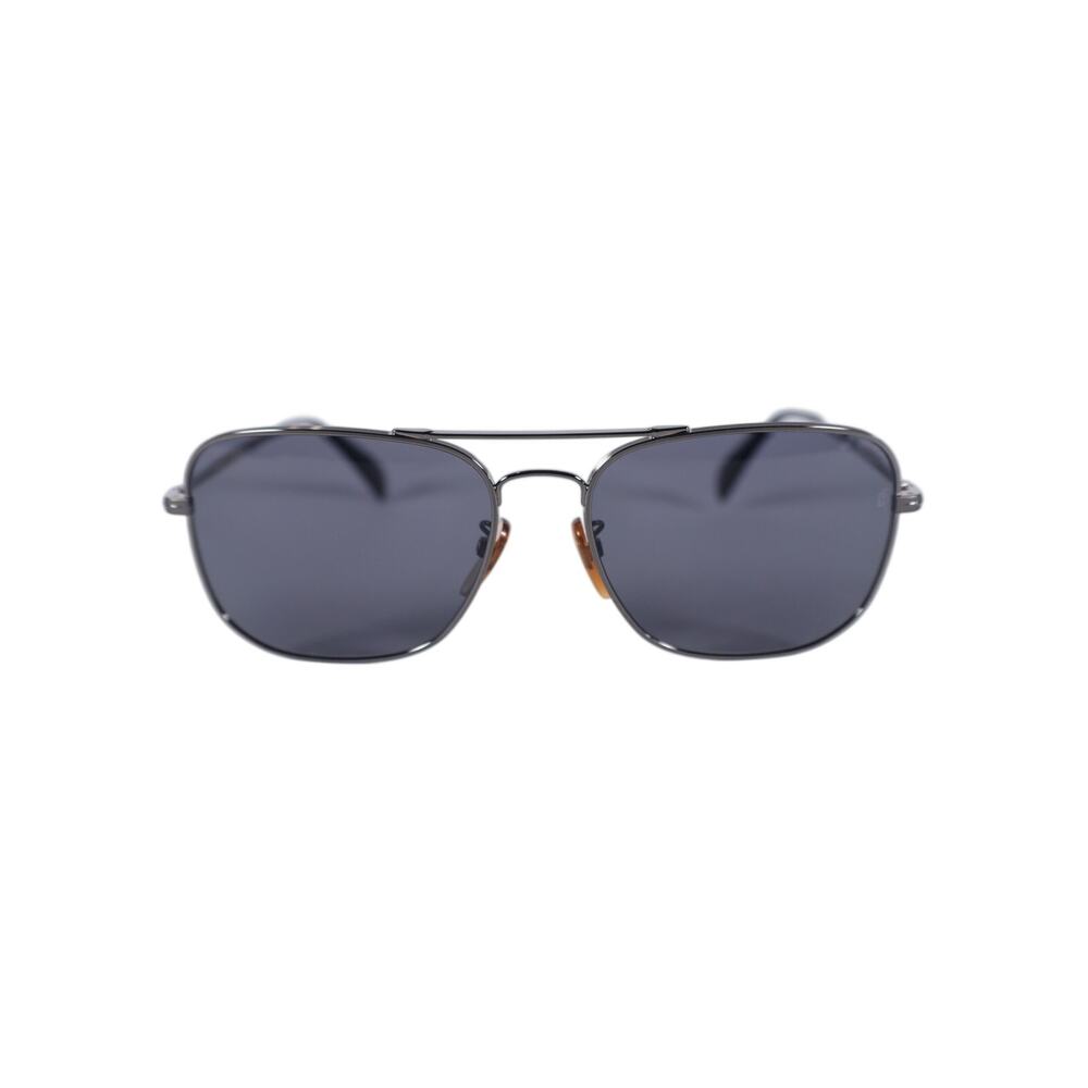 David Beckham Square Aviator Polarized Men's Sunglasses–Dark Ruthenium/Gray–NWT